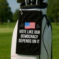 Vote Like Our Democracy Depends On It Golf Towel thumb 2