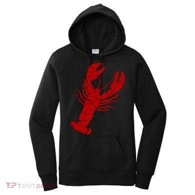 Vintage Lobster Print Lobster Gift Women's Hoodie
