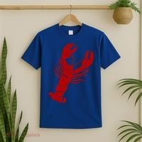 Vintage Lobster Print Gift Lobster Cute Gift T-Shirt thumb 2