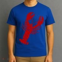 Vintage Lobster Print Gift Lobster Cute Gift T-Shirt thumb 3