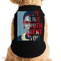 Vote Like Ruth Sent You Funny Feminist Doggie Tank thumb 0