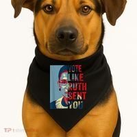 Vote Like Ruth Sent You Funny Feminist USA-Made Doggie Bandana thumb 1