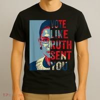 Vote Like Ruth Sent You Funny Feminist T-Shirt thumb 3