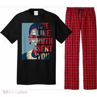 Vote Like Ruth Sent You Funny Feminist Pajama Set thumb 0