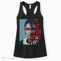 Vote Like Ruth Sent You Funny Feminist Women's Tank Top thumb 0