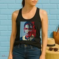 Vote Like Ruth Sent You Funny Feminist Women's Tank Top thumb 2