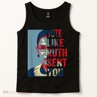 Vote Like Ruth Sent You Funny Feminist Tank Top thumb 2