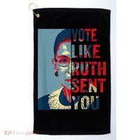 Vote Like Ruth Sent You Funny Feminist Golf Towel thumb 0