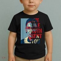Vote Like Ruth Sent You Funny Feminist Toddler T-Shirt thumb 2