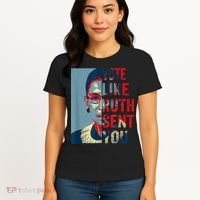 Vote Like Ruth Sent You Funny Feminist Women's T-Shirt thumb 4