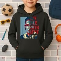 Vote Like Ruth Sent You Funny Feminist Kids Hoodie thumb 2