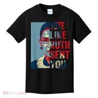 Vote Like Ruth Sent You Funny Feminist Kids T-Shirt thumb 0