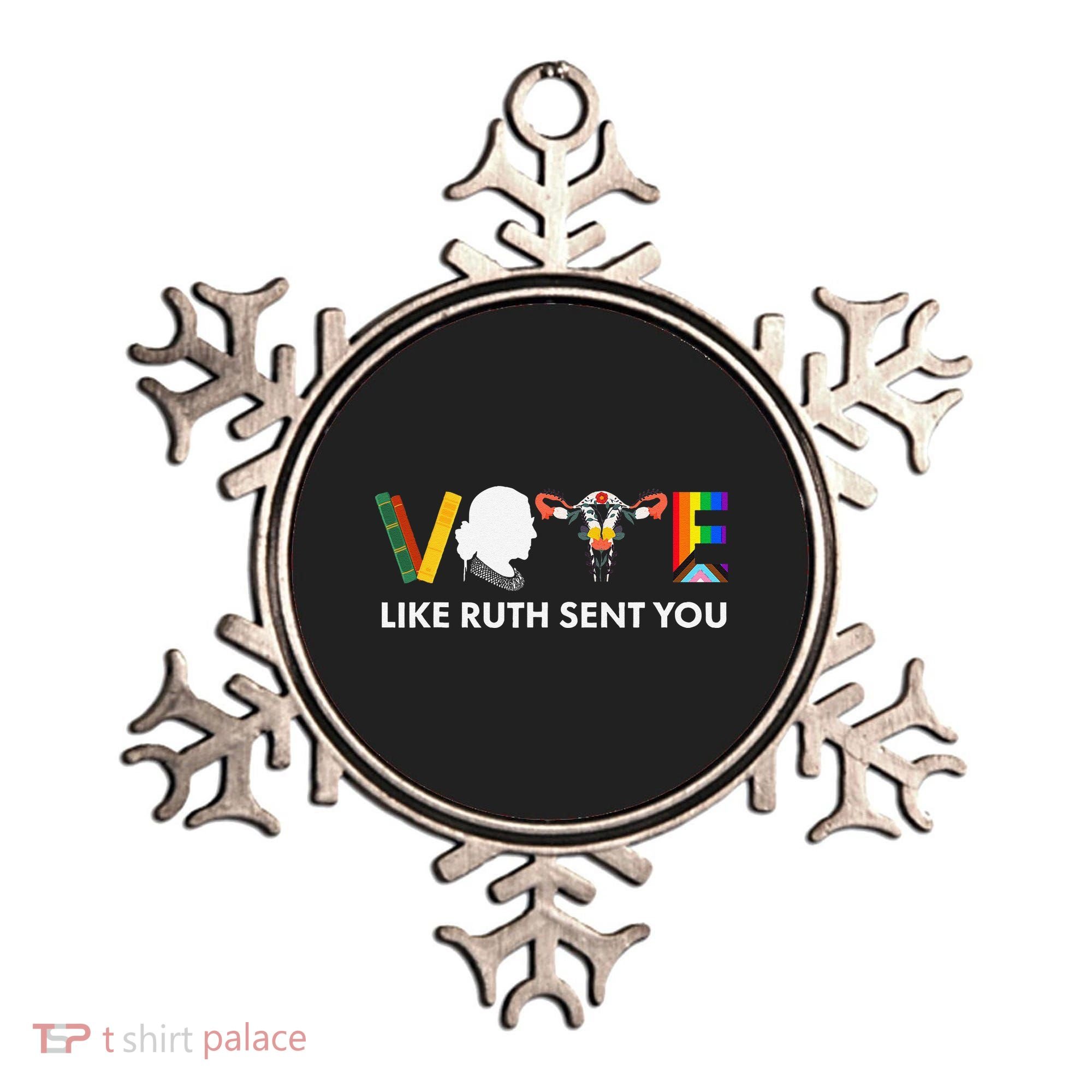 Vote Like Ruth Sent You Uterus Feminist Lgbt Ornament