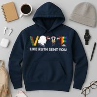 Vote Like Ruth Sent You Uterus Feminist Lgbt Hoodie thumb 3