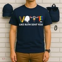 Vote Like Ruth Sent You Uterus Feminist Lgbt T-Shirt thumb 6