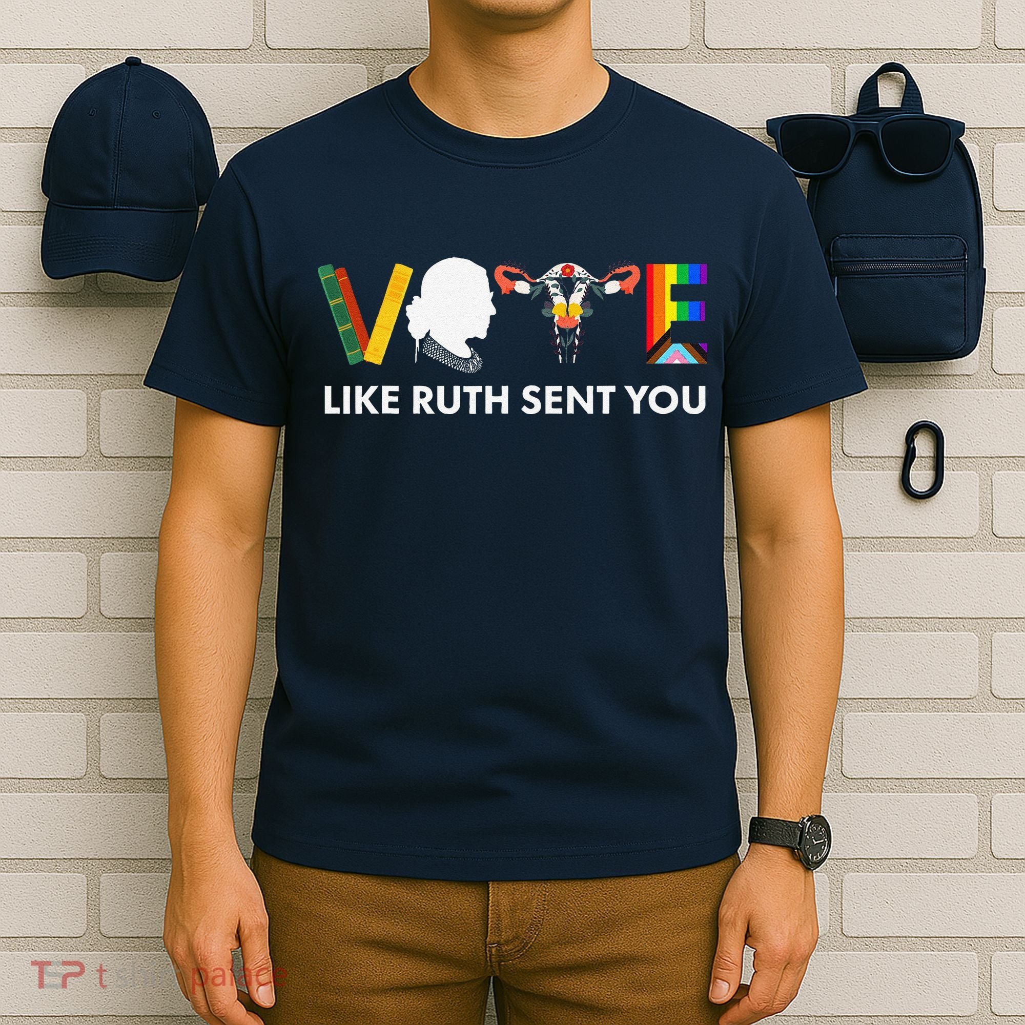 Vote Like Ruth Sent You Uterus Feminist Lgbt T-Shirt