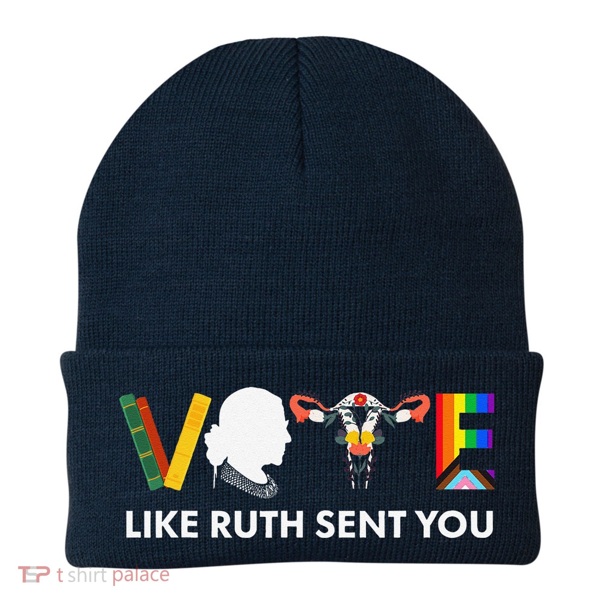Vote Like Ruth Sent You Uterus Feminist Lgbt Beanie