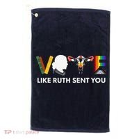 Vote Like Ruth Sent You Uterus Feminist Lgbt Golf Towel thumb 0