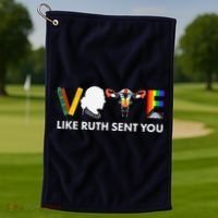 Vote Like Ruth Sent You Uterus Feminist Lgbt Golf Towel thumb 1