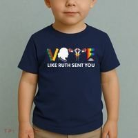 Vote Like Ruth Sent You Uterus Feminist Lgbt Toddler T-Shirt thumb 2