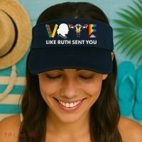 Vote Like Ruth Sent You Uterus Feminist Lgbt Visor thumb 2