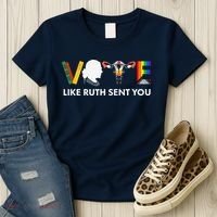 Vote Like Ruth Sent You Uterus Feminist Lgbt Women's T-Shirt thumb 3