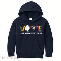 Vote Like Ruth Sent You Uterus Feminist Lgbt Kids Hoodie thumb 0