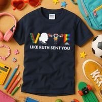 Vote Like Ruth Sent You Uterus Feminist Lgbt Kids T-Shirt thumb 3