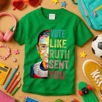 Vote Like Ruth Sent You Kids T-Shirt thumb 3