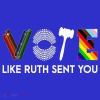 Vote Like Ruth Sent You Gavel Feminists Polo thumb 2