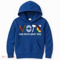 Vote Like Ruth Sent You Gavel Feminists Kids Hoodie thumb 0
