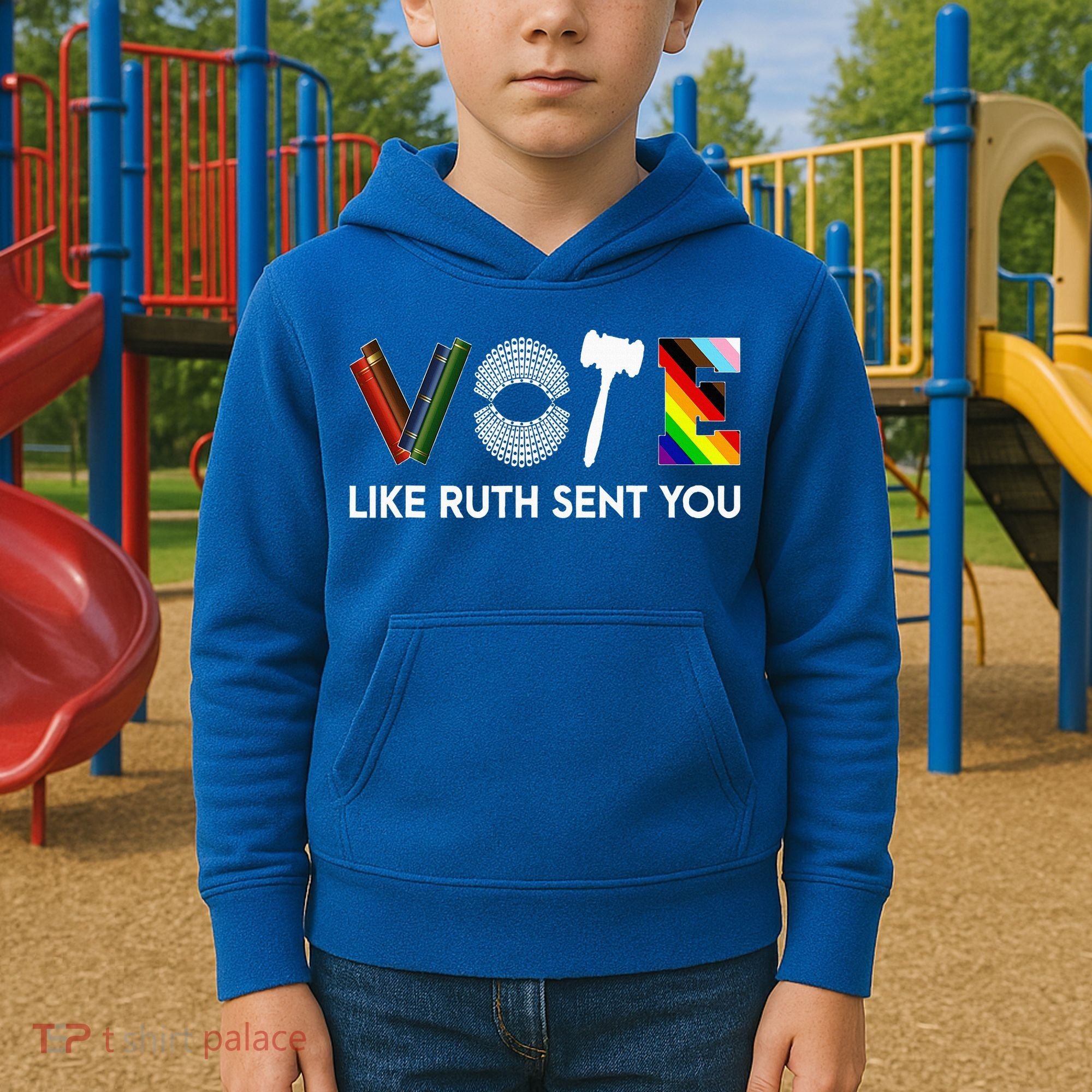 Vote Like Ruth Sent You Gavel Feminists Kids Hoodie