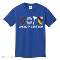 Vote Like Ruth Sent You Gavel Feminists Kids T-Shirt thumb 0