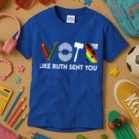 Vote Like Ruth Sent You Gavel Feminists Kids T-Shirt thumb 3
