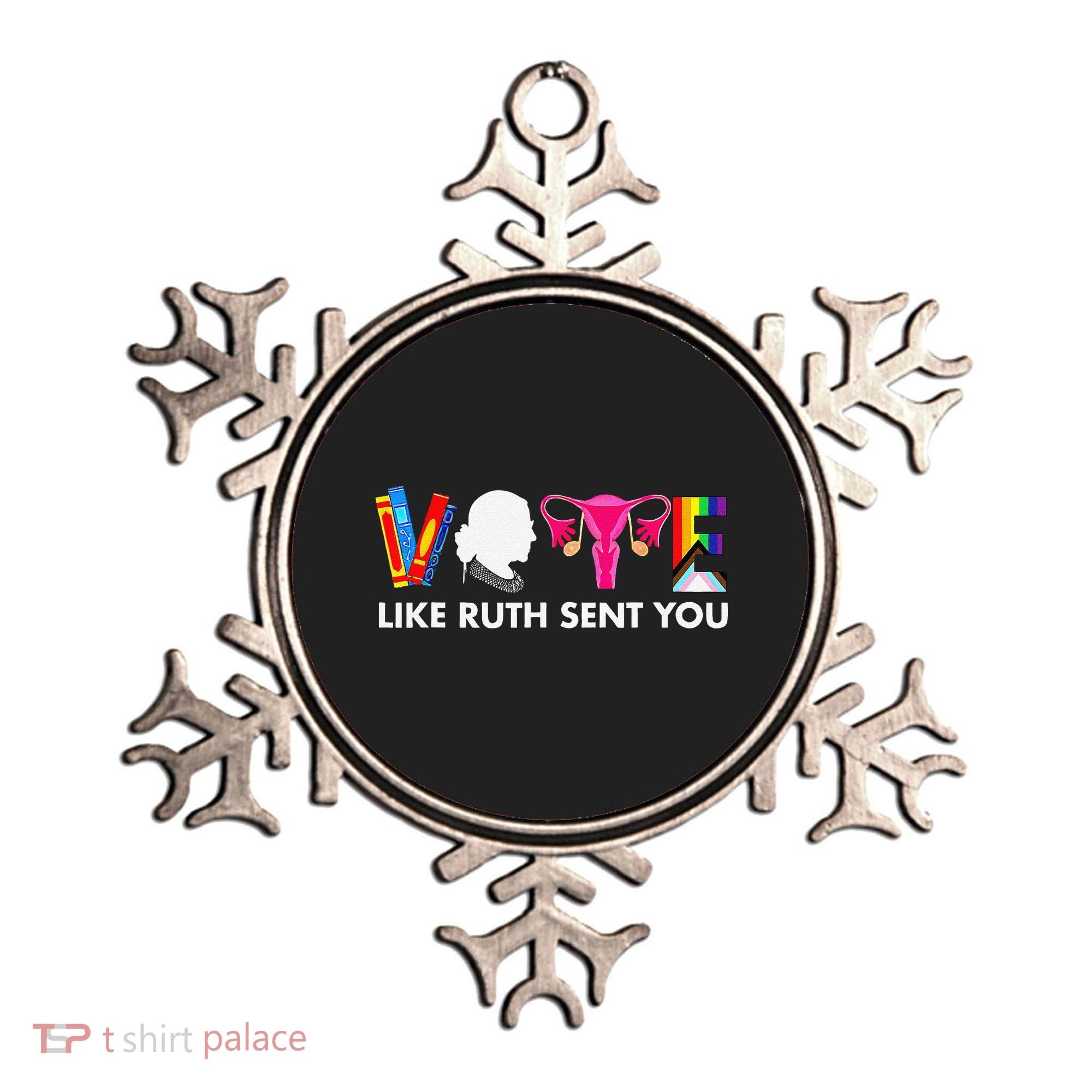 Vote Like Ruth Sent You Uterus Feminist Gifts Lgbt Ornament