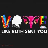 Vote Like Ruth Sent You Uterus Feminist Gifts Lgbt Ornament thumb 1
