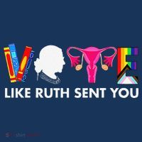 Vote Like Ruth Sent You Uterus Feminist Gifts Lgbt Long Sleeve Shirt thumb 2
