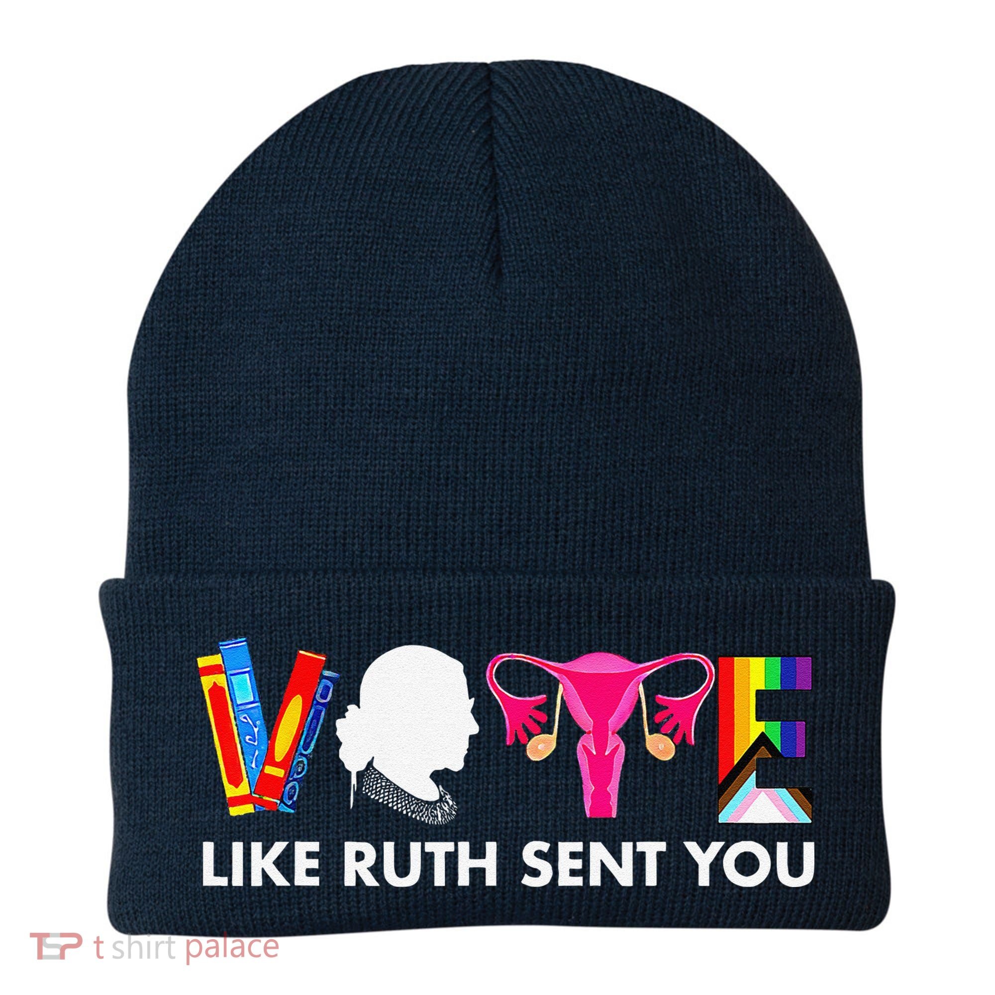 Vote Like Ruth Sent You Uterus Feminist Gifts Lgbt Beanie