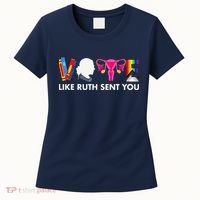 Vote Like Ruth Sent You Uterus Feminist Gifts Lgbt Women's T-Shirt thumb 0