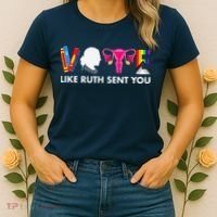 Vote Like Ruth Sent You Uterus Feminist Gifts Lgbt Women's T-Shirt thumb 2