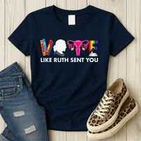 Vote Like Ruth Sent You Uterus Feminist Gifts Lgbt Women's T-Shirt thumb 3