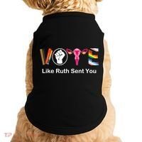 Vote Like Ruth Sent You Feminist Doggie Tank thumb 0