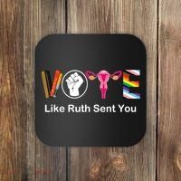 Vote Like Ruth Sent You Feminist Coaster thumb 0