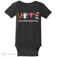 Vote Like Ruth Sent You Feminist Baby Bodysuit thumb 0