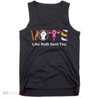 Vote Like Ruth Sent You Feminist Tank Top thumb 0