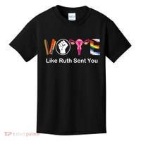 Vote Like Ruth Sent You Feminist Kids T-Shirt thumb 0