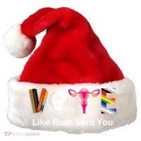 Vote Like Ruth Sent You Feminist Santa Hat thumb 0