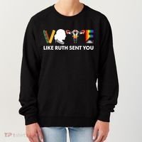 Vote Like Ruth Sent You Uterus Feminist Lgbt Women's Sweatshirt thumb 0