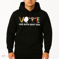 Vote Like Ruth Sent You Uterus Feminist Lgbt Hoodie thumb 2