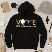 Vote Like Ruth Sent You Uterus Feminist Lgbt Hoodie thumb 3